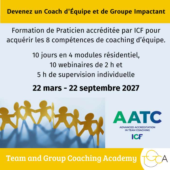 Certification de Praticien en coaching d'équipe et de groupe